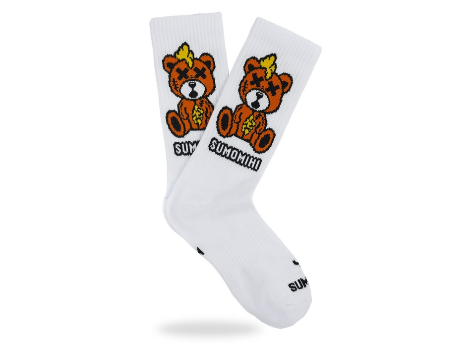 SUMOMIHI CALZINI KILLA BEAR WHITE SOCK