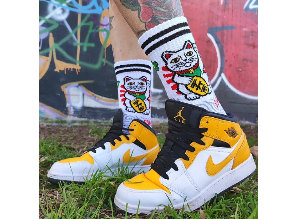 SUMOMIHI CALZINI MANEKI NEKO SOCK