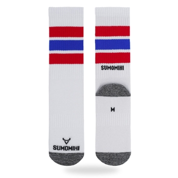 SUMOMIHI CALZINI RED BLUE STRIPES SOCK
