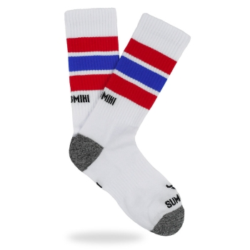 SUMOMIHI CALZINI RED BLUE STRIPES SOCK