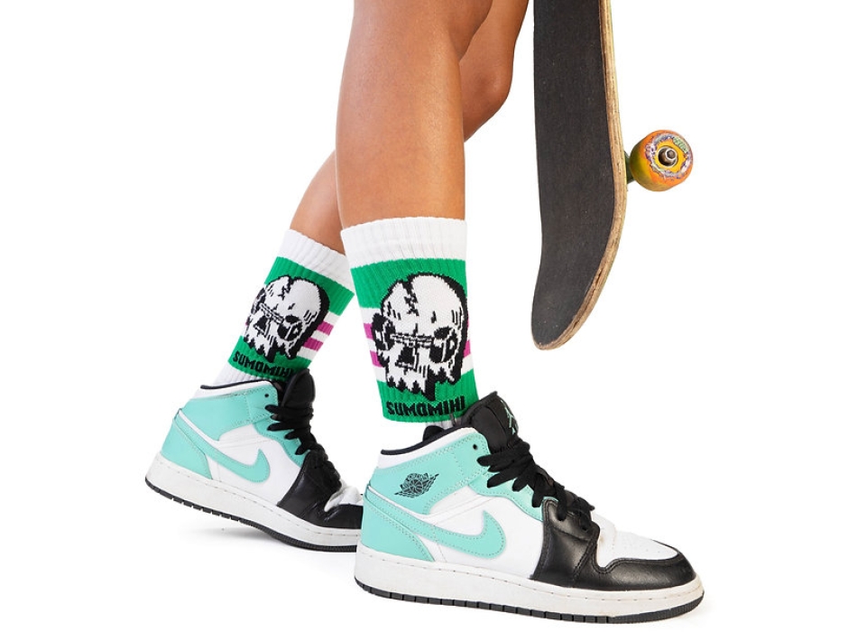 SUMOMIHI CALZINI SKULL SKATE SOCK