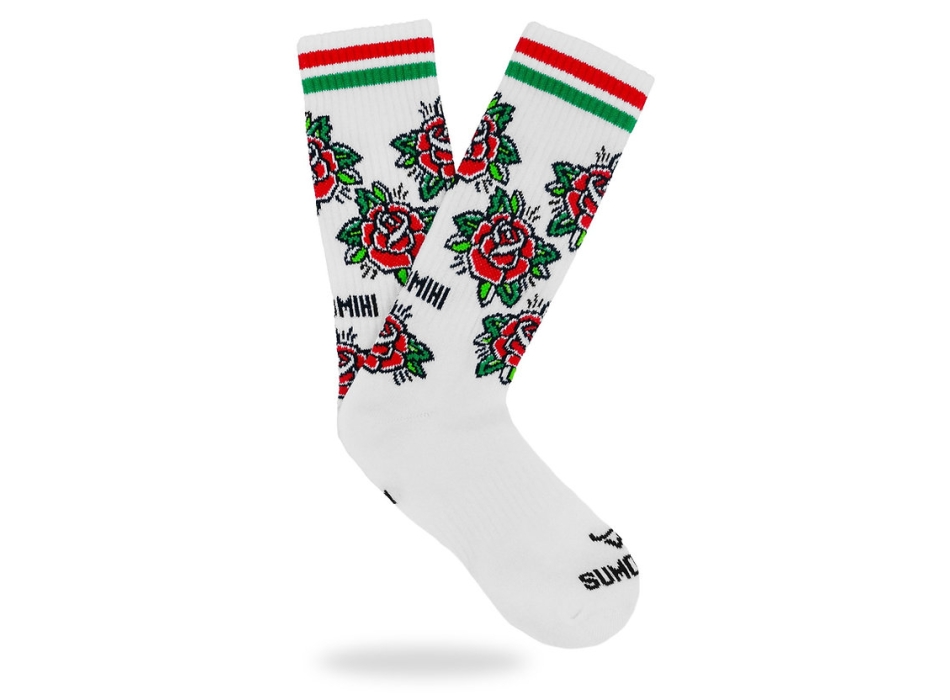 SUMOMIHI CALZINI TRADITIONAL ROSES SOCK