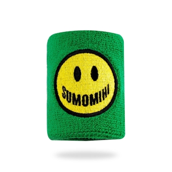 SUMOMIHI SMILE GREEN WRISTBAND POLSINI IN SPUGNA