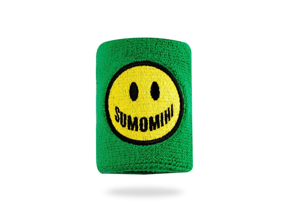 SUMOMIHI SMILE GREEN WRISTBAND POLSINI IN SPUGNA