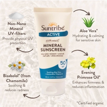 SUNTRIBE SOLARI 100% NATURALI VISO E CORPO SPF 50 - 100 ML