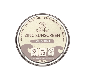 SUNTRIBE SOLARI 100% NATURALI ZINC SUNSCREEN VISO & SPORT SPF30 | ORIGINAL MUD TINT