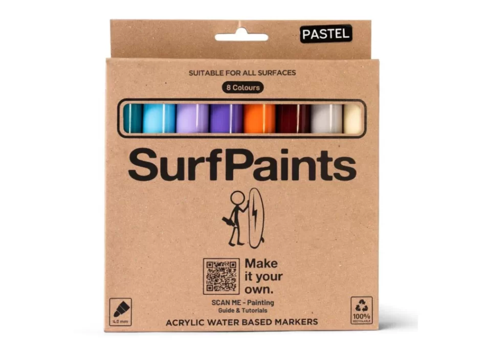 SURF PAINTS PASTEL SET PENNARELLI PER PERSONALIZZARE LA TUA TAVOLA