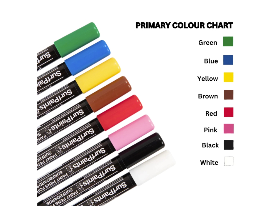 SURF PAINTS PRIMARY SET PENNARELLI PER PERSONALIZZARE LA TUA TAVOLA