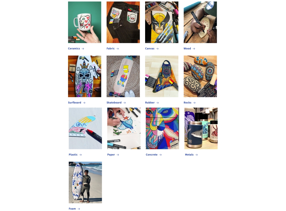 SURF PAINTS PRIMARY SET PENNARELLI PER PERSONALIZZARE LA TUA TAVOLA