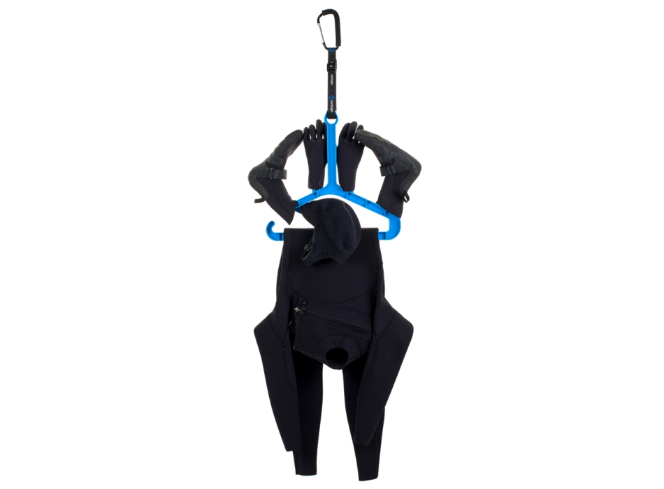 SURFLOGIC WETSUIT HANGER MAXI DOUBLE SYSTEM GRUCCIA CON MOSCHETTONE DOPPIO SISTEMA