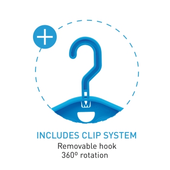 SURFLOGIC WETSUIT HANGER MAXI DOUBLE SYSTEM GRUCCIA CON MOSCHETTONE DOPPIO SISTEMA