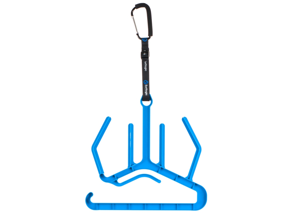 SURFLOGIC WETSUIT HANGER MAXI DOUBLE SYSTEM GRUCCIA CON MOSCHETTONE DOPPIO SISTEMA