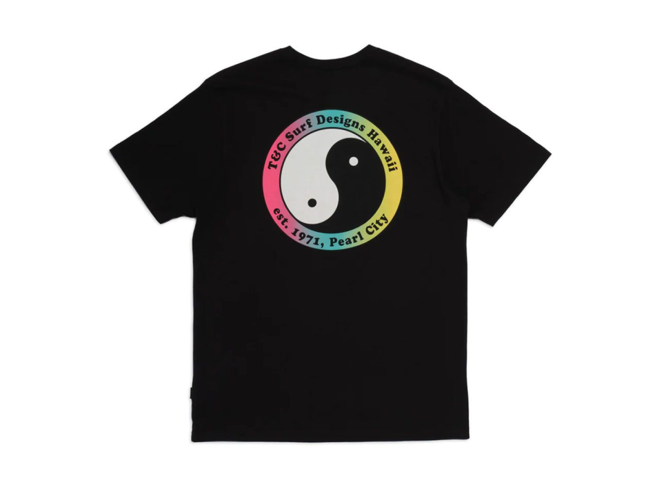 T&C SURF DESIGNS 71 YY LOGO T-SHIRT WASHED BLACK