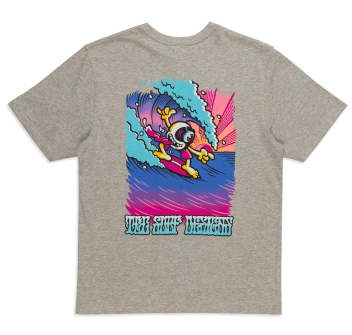 T&C SURF DESIGNS JON SERIES T-SHIRT COOL GREY HEATHER