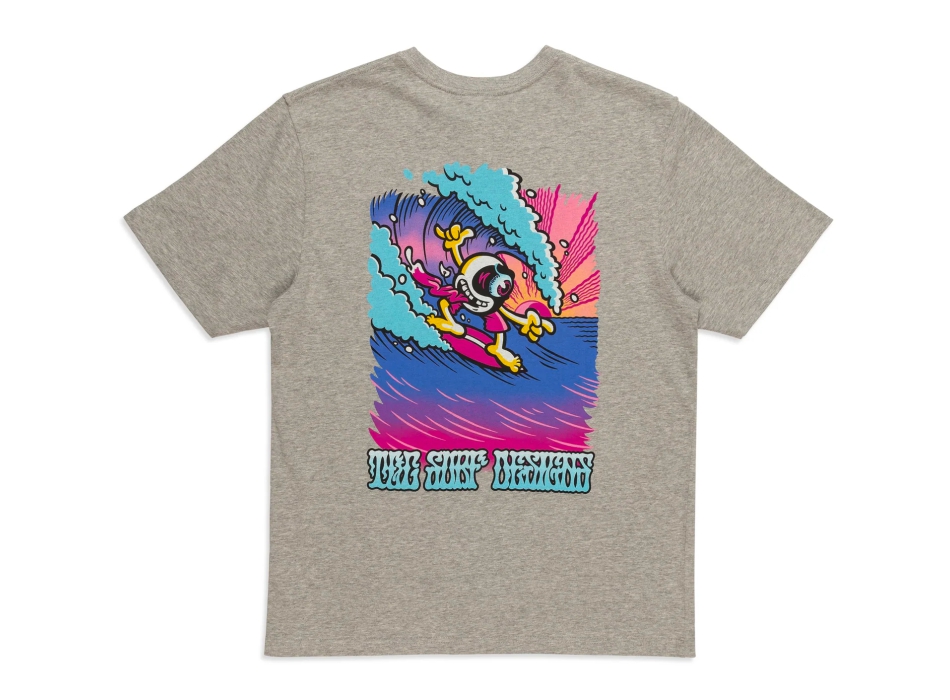 T&C SURF DESIGNS JON SERIES T-SHIRT COOL GREY HEATHER