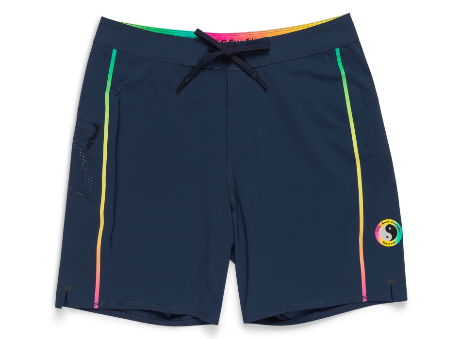 T&C SURF DESIGNS STAY STOKED 19" BOARDSHORT DARK NAVY