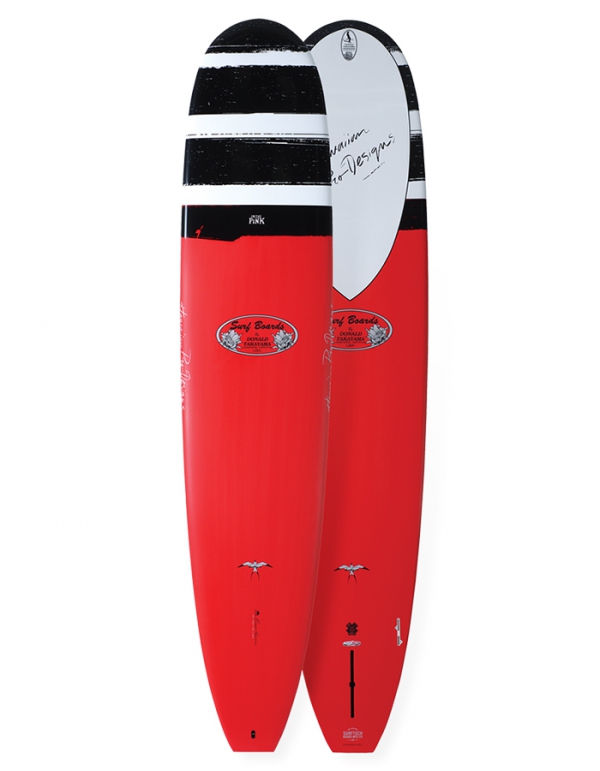 TAKAYAMA 9'0" IN THE PINK TUFLITE V-TECH LONGBOARD