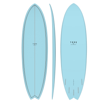 TORQ TET 6'10" FISH CLASSIC COLOR PALM BLUE