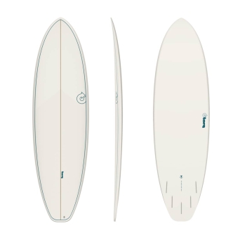 TORQ TET 7'2" BIG BOY 23 WHITE PINLINE 5 FINS