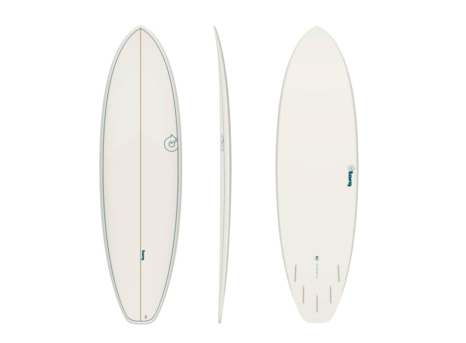 TORQ TET 7'2" BIG BOY 23 WHITE PINLINE 5 FINS