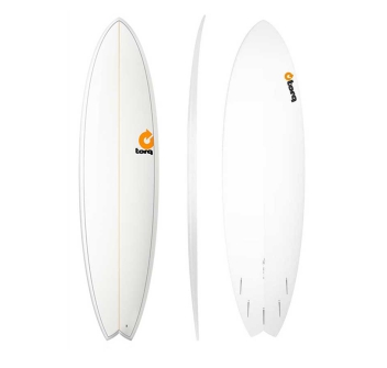 TORQ TET 7'2" FISH WHITE+PINLINE EPOXY