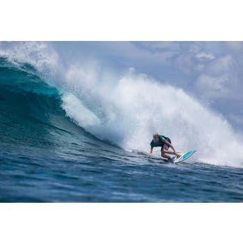 TORQ TET 7'2" FUN WHITE + PINLINE