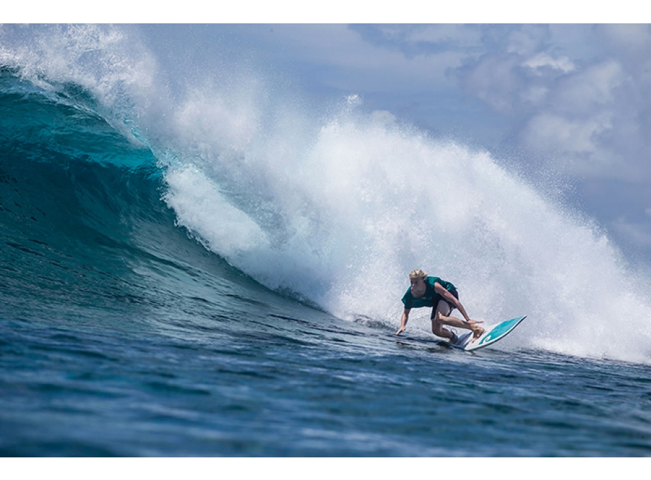 TORQ TET 7'2" FUN WHITE + PINLINE