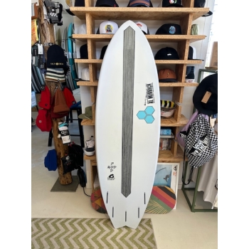 TORQ X-LITE POD MOD 5'10 AL MERRICK WHITE PINLINE EPOXY (USATA)