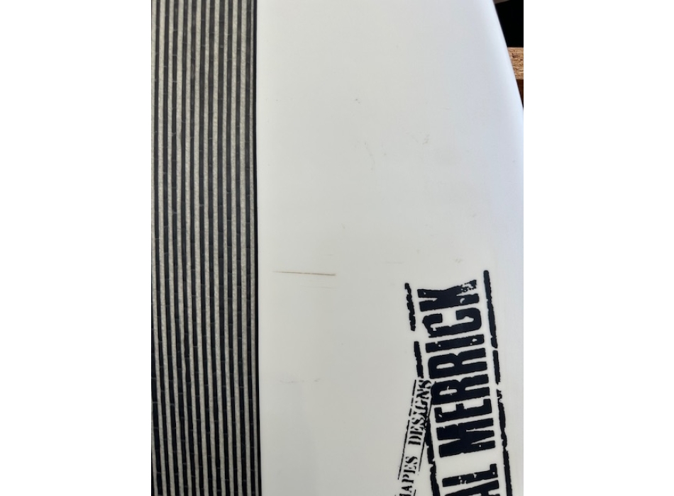 TORQ X-LITE POD MOD 5'10 AL MERRICK WHITE PINLINE EPOXY (USATA)