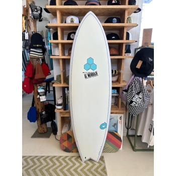 TORQ X-LITE POD MOD 5'10 AL MERRICK WHITE PINLINE EPOXY (USATA)