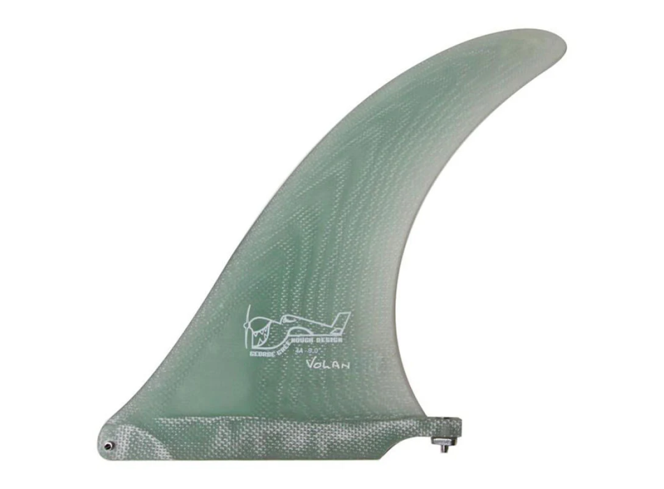 TRUE AMES 10” GREENOUGH 4-A SINGLE FIN PINNA LONGBOARD VOLAN