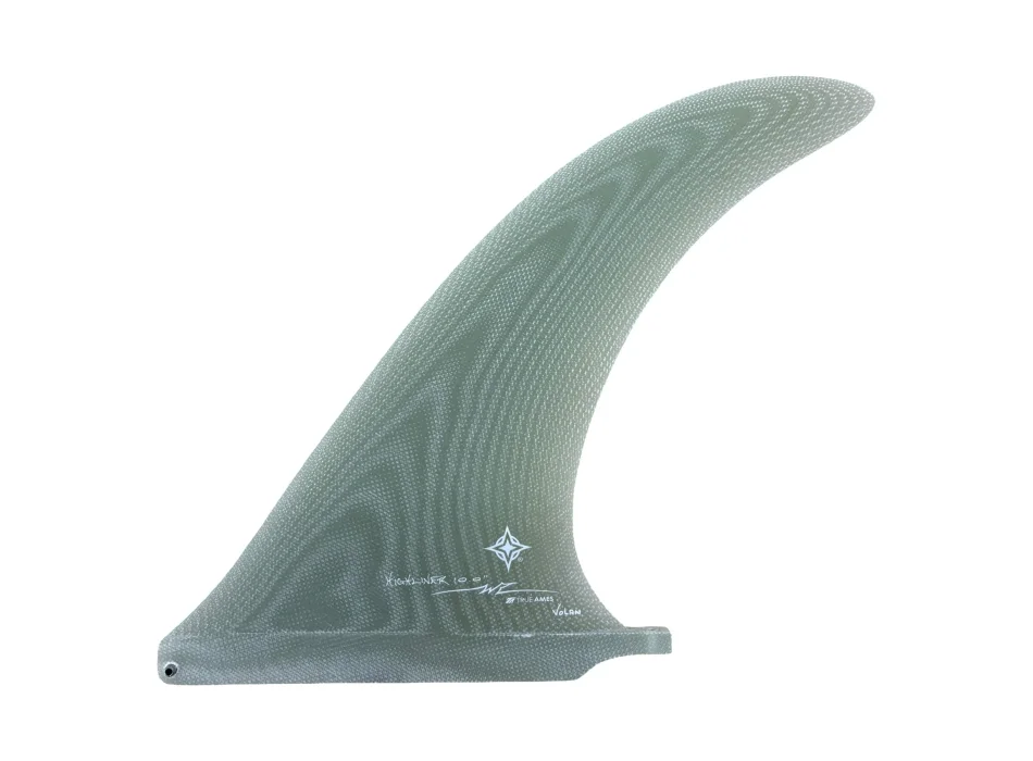 TRUE AMES 10” WAYNE RICH HIGHLINER (VOLAN) SINGLE FIN PINNA LONGBOARD