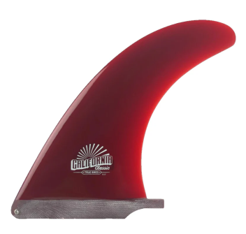 TRUE AMES 9.5” CALIFORNIA CLASSIC SINGLE FIN PINNA LONGBOARD RED 