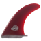 TRUE AMES 9.5” CALIFORNIA CLASSIC SINGLE FIN PINNA LONGBOARD RED 