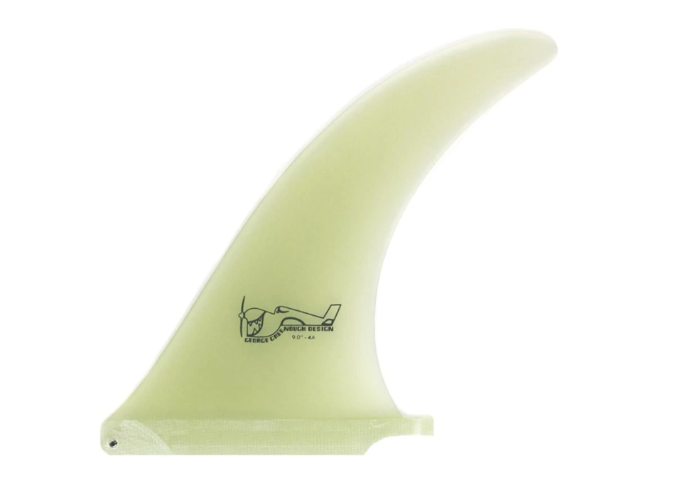 TRUE AMES 9” GREENOUGH 4-A SINGLE FIN PINNA LONGBOARD CLEAR