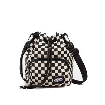 VANS BORSA TRACOLLA ABD CHECK WHITE BLACK
