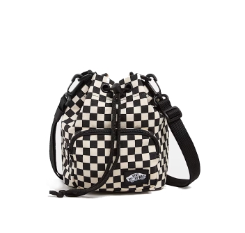 VANS BORSA TRACOLLA ABD CHECK WHITE BLACK