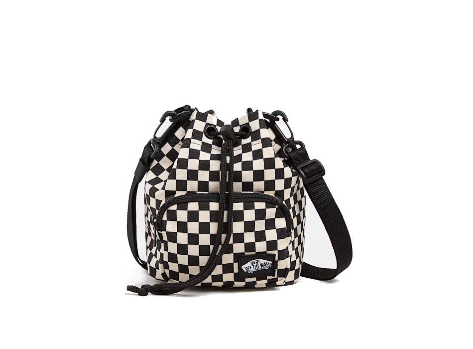 VANS BORSA TRACOLLA ABD CHECK WHITE BLACK