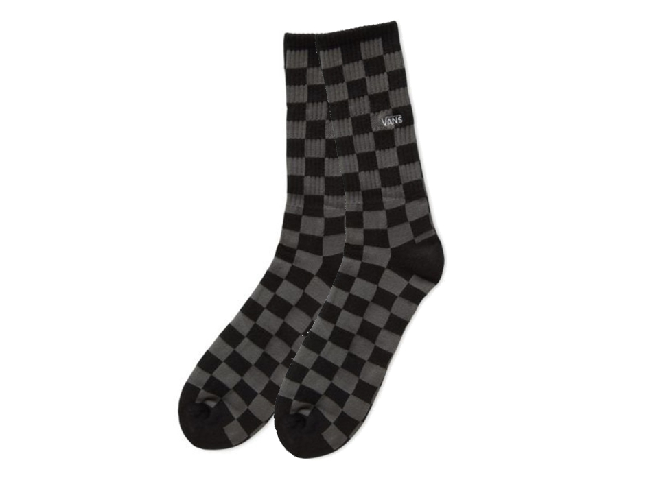 VANS CALZETTONI CHECKERBOARD BLACK CHARCOAL