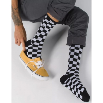 VANS CALZINI CHECKERBOARD CREW II BLACK