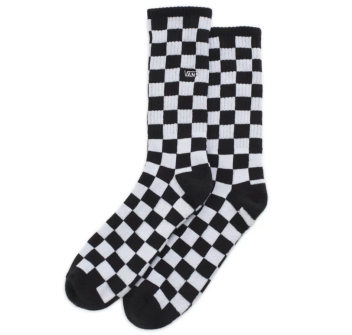 VANS CALZINI CHECKERBOARD CREW II BLACK