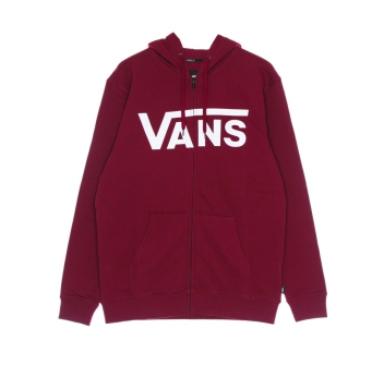 VANS FELPA CON CAPPUCCIO E ZIP VANS CLASSIC POMEGRANATE