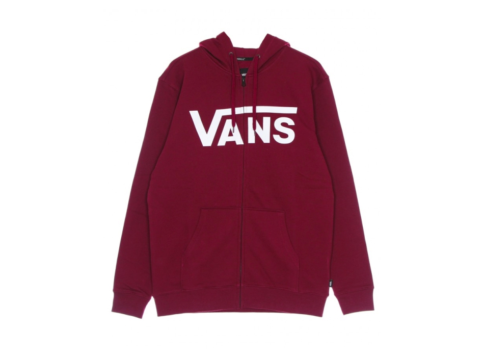 VANS FELPA CON CAPPUCCIO E ZIP VANS CLASSIC POMEGRANATE