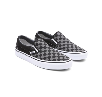 VANS SCARPE CLASSIC SLIP-ON BLACK PEWTER CHECKERBOARD