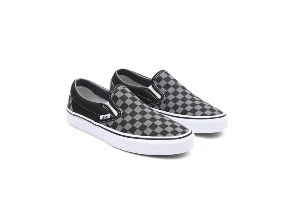 VANS SCARPE CLASSIC SLIP-ON BLACK PEWTER CHECKERBOARD