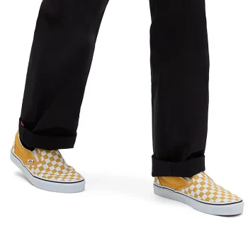 VANS SCARPE CLASSIC SLIP-ON CHECKERBOARD GOLDEN GLOW