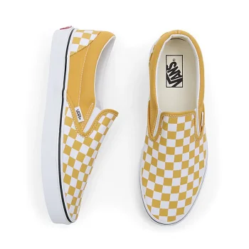 VANS SCARPE CLASSIC SLIP-ON CHECKERBOARD GOLDEN GLOW