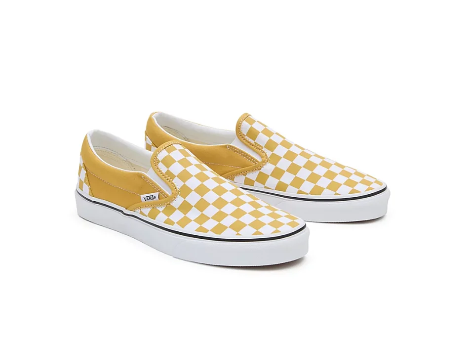 Slip on yellow vans sales