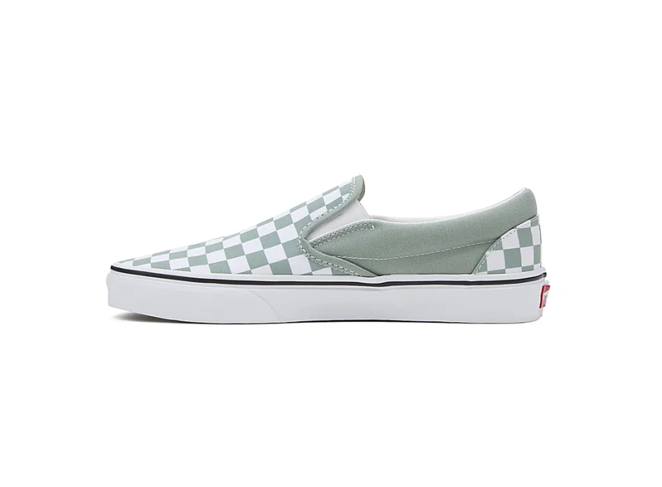 VANS SCARPE CLASSIC SLIP-ON CHECKERBOARD ICEBERG GREEN
