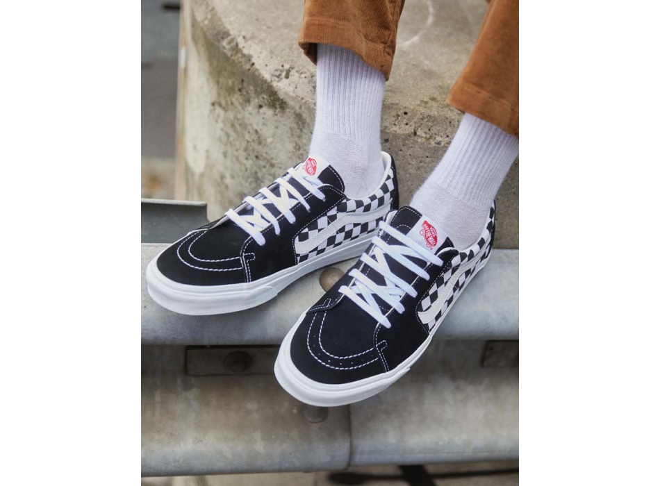 VANS SCARPE SK8 LOW BLACK CHECKERBOARD